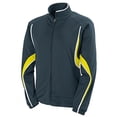 thumbnail image 2 of Augusta XL Ladies Rival Jacket Slate/Power Yellow/White 7712, 2 of 2