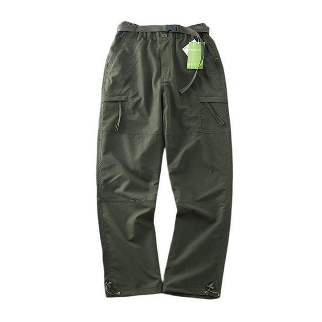Pantalons de Camping Pantalons de Randonnée Protecteur de Tenue de Camping Multi-Usage Protection Tenue de Camping Multi-Poches Salopettes Équipement de Chasse Vert TG
