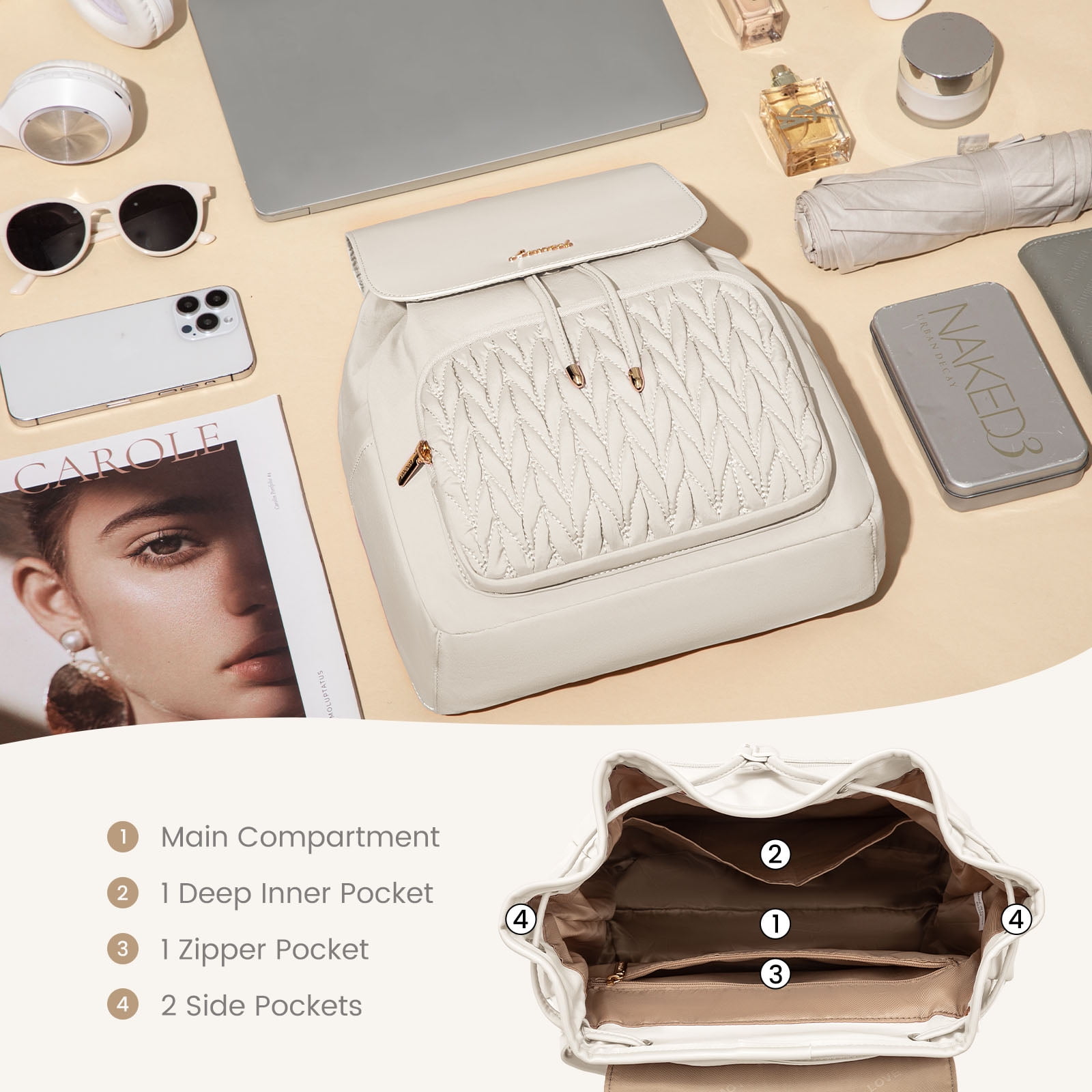 Lovevook Mini Backpack Purses for Women,Small Cute Backpack for Daily College Shopping Travel