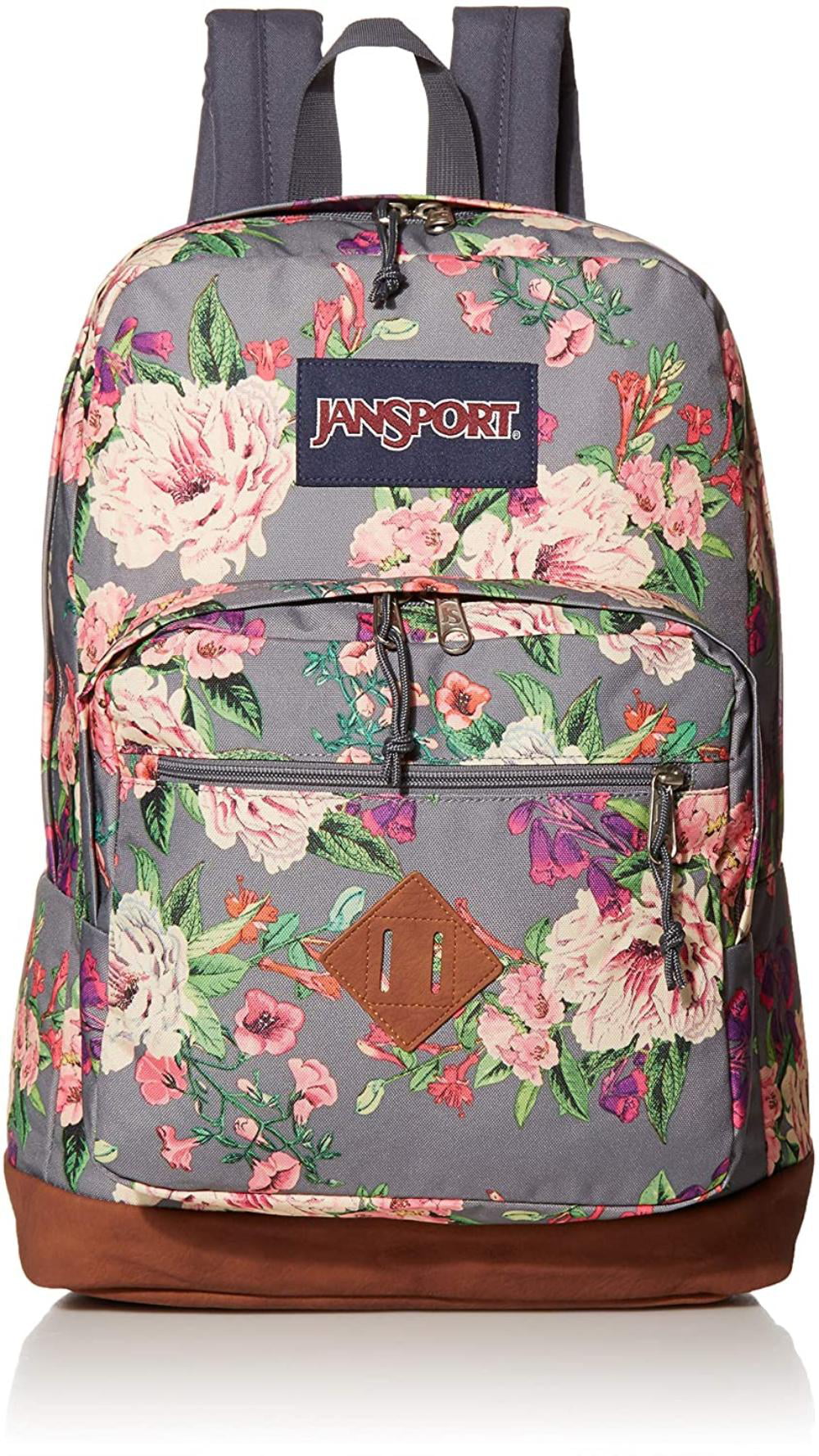 Leather Backpack School College Bookbag Travel Office Bag Laptop Backpack for Women Men Japanese Floral Koi Fish 