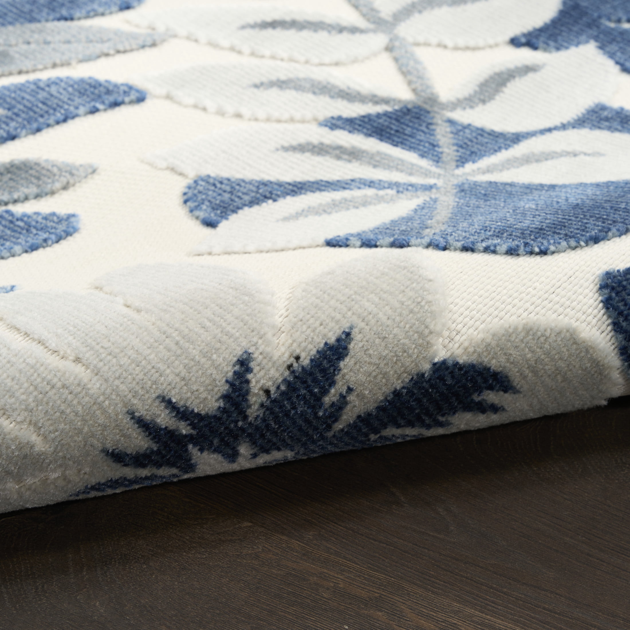 Nourison Suncoast 9' x 12' Blue Tropical Rug