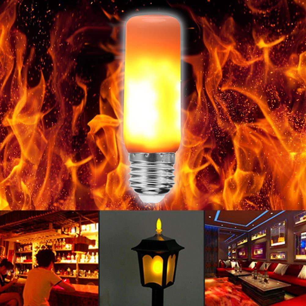 EDFRWWS E27 78 SMD 2835 LED Flame Bulb 3W Emulation Fire Effect Lamp