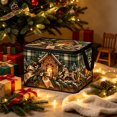 thumbnail image 6 of Trovenix Christmas Storage Box Bag Clothing Home Organizer Xmas Holiday Decorative Bin For Clothes Blankets Pillows Sweaters Quilts, 6 of 6