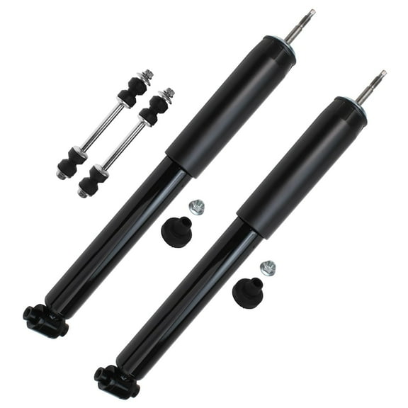 Detroit Axle - Rear 4pc Shock Absorbers Kit for Ford Crown Victoria Lincoln Town Car Mercury Grand Marquis Marauder, 2 Shock Absorbers Assembly 2 Sway Bar Links Replacement