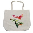 thumbnail image 1 of Watercolor Flower Shopping Bag, Shaded Single Poppy Flowering Plant Muse Nature Earth Divine Grace, Eco-Friendly Reusable Bag for Groceries Beach and More, 15.5" X 14.5", Cream, by Ambesonne, 1 of 2