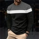 thumbnail image 1 of pstuiky camisa de manga larga para hombre, Camiseta deportiva informal de manga larga con cuello redondo y parches para hombre camisetas de hombre m, 1 of 6