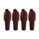 thumbnail image 1 of 4 tapones de silicona para vino con asa, a prueba de fugas, de grado alimenticio, universales, para botellas de cerveza, champán y copas, suministros de cocina., 1 of 8
