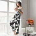 thumbnail image 3 of Fotbe Floral Cow Silhouette Women's Pajama Pants,Sleepwear Pants,Pj Bottoms Drawstring And Pockets-XX-Large, 3 of 7