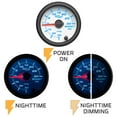 thumbnail image 6 of GlowShift | White 7 Color Series Analog 30 PSI Boost Vacuum Gauge and 100 PSI Fuel Pressure Gauge Dual Set for Cars and Trucks, 6 of 8