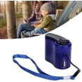 thumbnail image 3 of Mini Hand Crank, USB Radio Flashlight Mobile Phone Charger Portable Manual Emergency Power Generator Charger for Outdoor Travel(Blue), 3 of 5