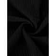 thumbnail image 3 of Fashnice Ladies Jacket Long Sleeve Outwear Open Front Cardigan Sweater Loose Winter Warm Sweaters Black M, 3 of 5