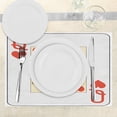 thumbnail image 3 of Ambesonne Queen Place Mats Set of 4, Playing Poker Card Deck, Standard Size, Vermilion Yellow White, 3 of 6
