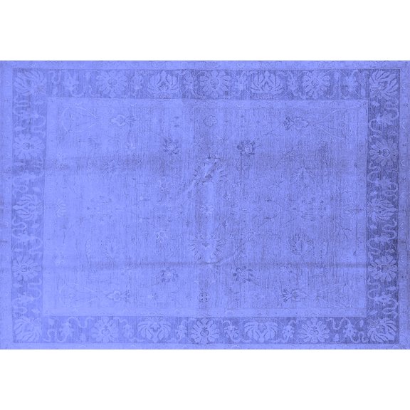 Ahgly Company Indoor Rectangle Oriental Blue Traditional Area Rugs, 3' x 5'