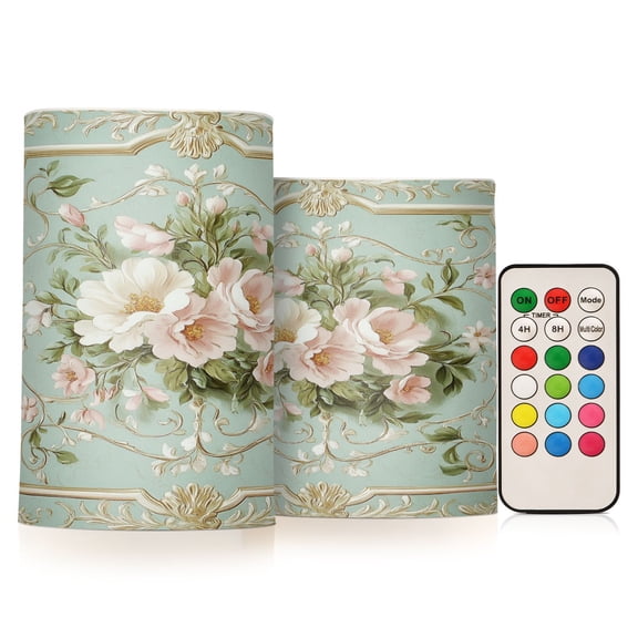 BZSMCE Flameless Candles LED Lights Blossom Pattern Creativity Battery Candles
