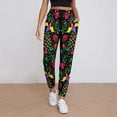 thumbnail image 2 of Women's Sweatpants, Mexican Flower 2 Baggy Sweatpants Joggers for Women, Fall Outfits for Women 2024 Lounge Yoga Athletic Workout Pants with Pockets, 2 of 7
