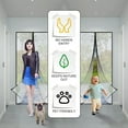 thumbnail image 6 of Heavy Duty Magnetic Screen Door Mesh Curtain Mosquito Net Bug Hands  Partition Mute Striped Door Curtain Bedroom Ventilation, 6 of 8