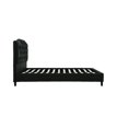 thumbnail image 2 of Grand lit Heino ACME en PU noir, 2 of 4