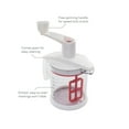 thumbnail image 3 of Tovolo Quick Mix Batter Hand Powered Mixing Blender Tool with Easy Measure System, White/Candy Apple Red/Clear, 3 of 5