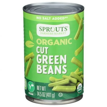 2X - SPT Organic Cut Green Beans No Salt Added 14.5 oz