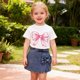 thumbnail image 2 of Conjunto de Dos Piezas Falda Y Top para Niñas con Pantalones de Falda de Denim, Vestido Casual de Manga Corta de Verano, 2 of 9