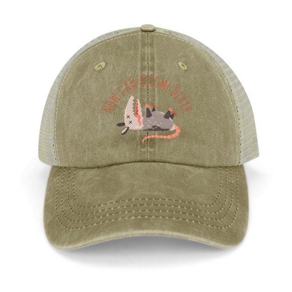 Possum Khaki Baseball Cap for Men Women, Adjustable Snapback Hats Trucker Hat