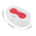 thumbnail image 2 of Unique Bargains 1 Pc Bow Design Jewelry Box Jewelry Organizer White Magenta ABS TPE, 2 of 5