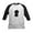 Black/White, variant on CafePress - Poodle Pup (Blk) Kids Baseball Jersey - Kids Cotton Baseball Jersey, 3/4 Sleeve Shirt