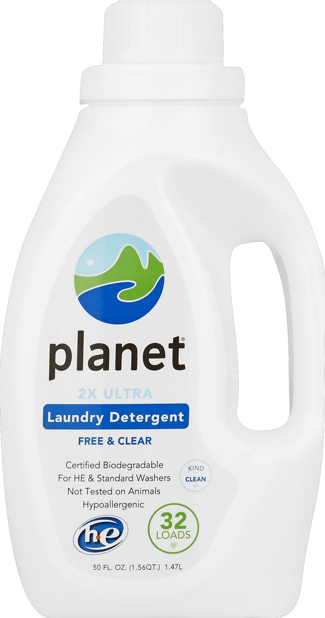 2X Ultra Laundry Detergent, Free & Clear, Certified