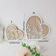thumbnail image 2 of Heart-shaped Carved Wooden Wall Hanging, 3D Hollow Love Sign Ornament for Home Desk Shelf Decor, White Farmhouse Decorative Pendant, Small Size S, 2 of 7