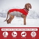 thumbnail image 3 of Abrigo de invierno para perros FUAMEY, chaleco polar cálido con arnés rojo XS, 3 of 6