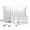 White, variant on Dafinner Luxury Set of 2 Pure Mulberry Silk Pillowcases with Hidden Zipper Queen Size, Silky Pillow Cases for Skin & Hair (20x30, White)