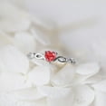 thumbnail image 3 of TNOBHG Red Heart Ring Women's Heart Rhinestone Hollow Out Electroplated Wedding Ring Red Heart Jewelry for Engagement Anniversary Valentine's Day, 3 of 8