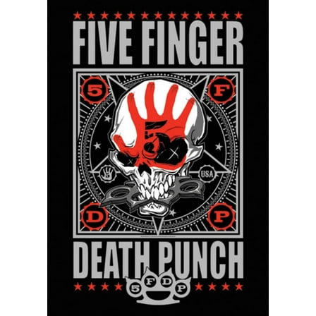 5 Finger Death Punch - Punchagram Fabric Poster - 30x40