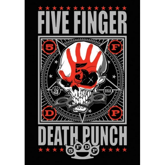 5 Finger Death Punch - Punchagram Fabric Poster - 30x40