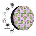 thumbnail image 4 of Easygdp Happy Frogs1 Wheel Cover,Spare Tire Cover,4-17in Spare Tire Cover Universal Fit for Trailer, Car, Truck, SUV, Jeep-16 inch, 4 of 6