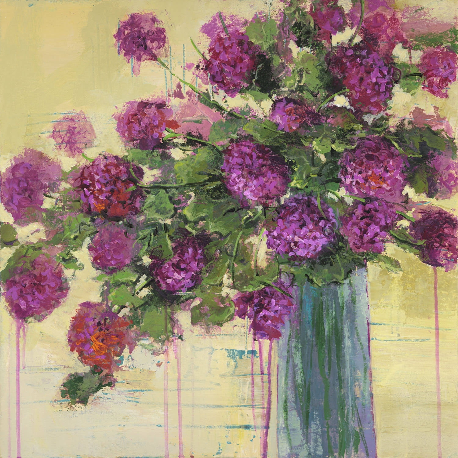 Marmont Hill - "Flower Remedy II" by Julie Joy Painting Print on Wrapped Canvas