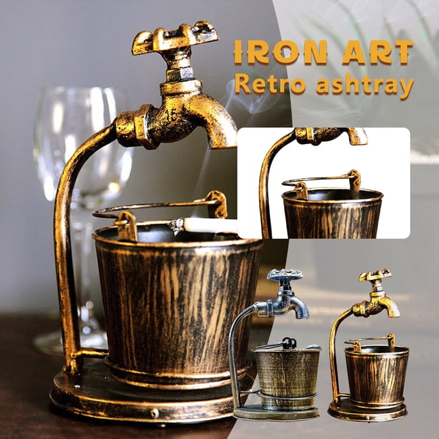 onlyliua Ofertas Del Día de Hoy Cenicero Extraño En Forma de Grifo Cenicero de Metal Muebles para El Hogar