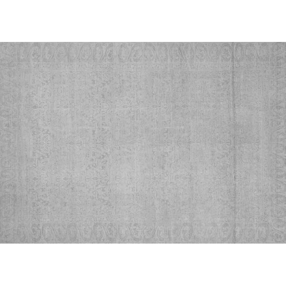 Ahgly Company Indoor Rectangle Abstract Gray Modern Area Rugs, 6' x 9'