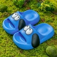 thumbnail image 2 of Honeeladyy Toddler Slides Sandals Summer Slip-On Sandals Shower Beach Pool Anti-slip Slippers Water Shoes for Kids Birthday Gift Blue 4-5Years, 2 of 4