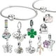 thumbnail image 2 of Charms Pandora Pulsera Joyería Abeja Forma Serie Señoras Pulseras Colgante, 2 of 4