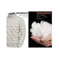 thumbnail image 6 of Little Donkey Andy Men's Puffer Warm Jacket Windproof Winter Coat with Recycled Insulation Khaki S, 6 of 7