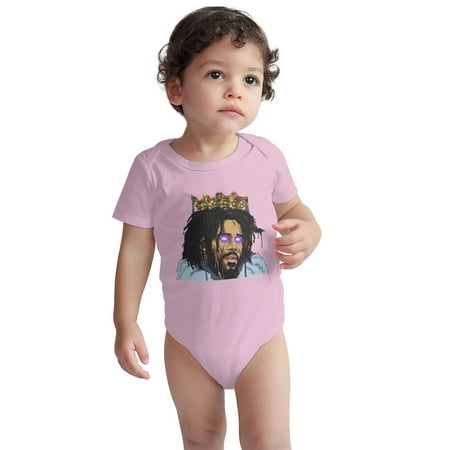 

Evolution Baby Onesie of J Cole Design 1 Toddler Baby Boys Girls Short-Sleeve Bodysuits Cotton Romper Pink 18 Months