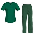 thumbnail image 1 of Women's Scrubs Set Scrub Top and Pants Scrubs Set, 1 of 3