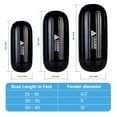 thumbnail image 4 of Leader Accessories Hole Through Middle Ribbed Inflatable Black 10''x26'' Boat Fender Pack of 4 Includes 3/8'' Fender Lines Pack od 4 and Pump to Inflate, 4 of 4