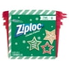 Ziploc Limited Edition Holiday Container Large Square, Red, 2 count