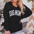 thumbnail image 7 of WEIWEN Dog Mom Sweatshirt for Women Dog Lover Sweatshirts Funny Graphic Sweaters Mama Pullover Tops Womens Fall Fashion Clothing Black, S, 7 of 7