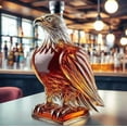 thumbnail image 2 of Whiskey Decanters Set, Glass Animal Shaped Bottles, Novelty Bar Display, Decorative Liquor Container 300ml (Eagle B model), 2 of 5