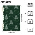 thumbnail image 2 of FORMRS 1-Subject Spiral Notebook 8" x 5" College Ruled 60 Refillable Sheet A5 Hard Cover, New Year Tree Pattern, 2 of 7