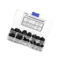 thumbnail image 4 of Kit de 70 tuercas hexagonales de cabeza abombada de nailon M3/M4/M5/M6/M8/M10 (negras), 4 of 14