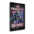 thumbnail image 2 of Tangletown Fine Art 'Protect and Serve' Graphic Art Print on Wrapped Canvas, 2 of 2